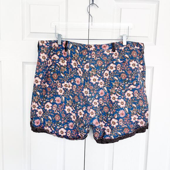 Sundance Kalini Linen Blend Floral Print Shorts - Picture 6 of 8